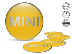 Mini Cooper Ruota Adesivi Versione Etichette Cupola Silicone